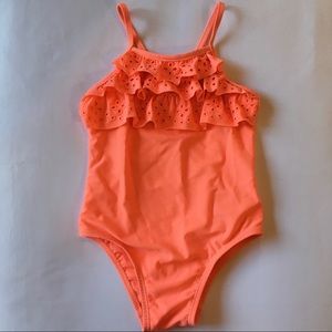 One-Piece Eyelet Ruffle Swimsuit baby Gap 4